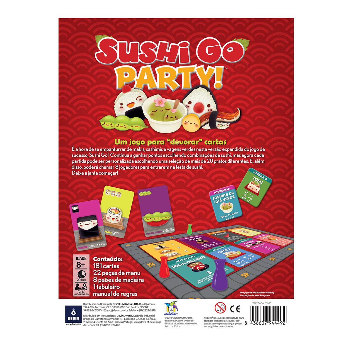 Sushi Go Party! - Portuguese