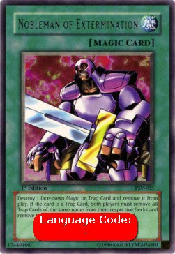 Nobleman of Extermination (V.2 - Rare) - Pharaoh's Servant (Rare) [PSV-035]