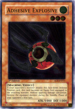 Adhesive Explosive (V.1 - Ultimate Rare) - Shadow of Infinity (Ultimate Rare) [SOI-011]