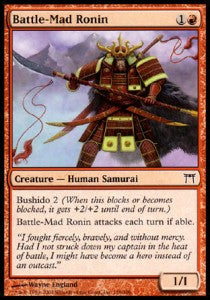 Battle-Mad Ronin - Champions of Kamigawa (Common) [CHK-156]