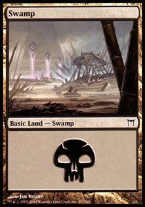 Swamp (V.3) - Champions of Kamigawa (Land) [CHK-297]