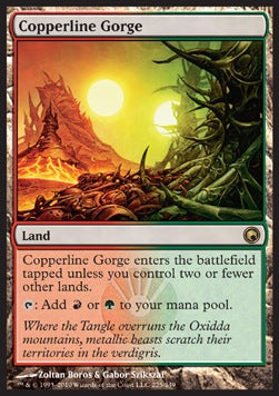 Copperline Gorge - Scars of Mirrodin (Rare) [SOM-225]