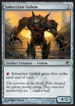 Saberclaw Golem - Scars of Mirrodin (Common) [SOM-200]