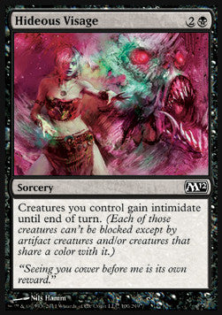 Hideous Visage - Magic 2012 (Common) [M12-100]