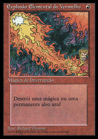 Red Elemental Blast - Fourth Edition: Black Bordered (Common)