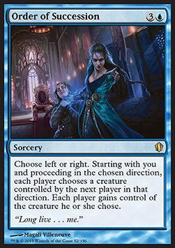 Order of Succession - Commander 2013 (Rare) [C13-52]