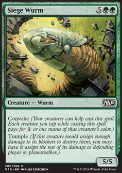 Siege Wurm - Magic 2015 (Common) [M15-200]