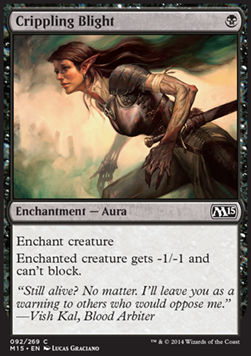 Crippling Blight - Magic 2015 (Common) [M15-92]