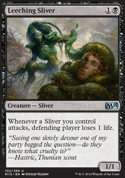 Leeching Sliver - Magic 2015 (Uncommon) [M15-102]