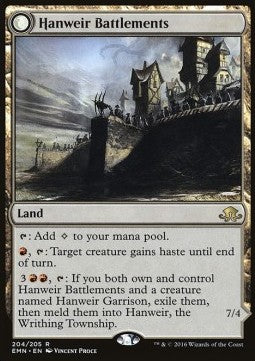 Hanweir Battlements / Hanweir, the Writhing Township - Eldritch Moon (Rare) [EMN-204]