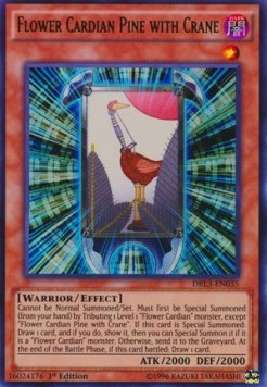 Flower Cardian Pine with Crane - Dragons of Legend: Unleashed (Ultra Rare) [DRL3-035]
