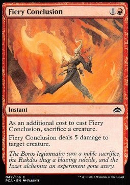 Fiery Conclusion - Planechase Anthology (Common) [PCA-42]