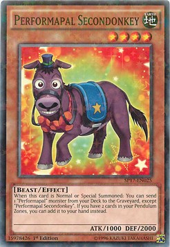 Performapal Secondonkey (V.2 - Starfoil Rare) - Star Pack Battle Royal (Starfoil Rare) [SP17-025]