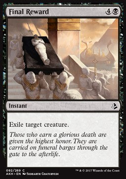 Final Reward - Amonkhet (Common) [AKH-92]
