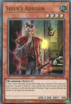 Shien's Advisor - Spirit Warriors (Super Rare) [SPWA-046]