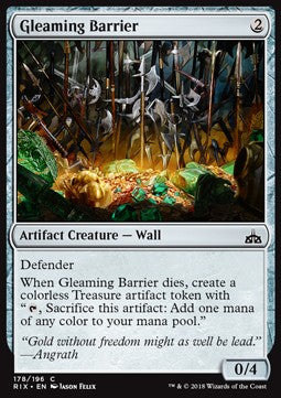 Gleaming Barrier - Rivals of Ixalan (Common) [RIX-178]