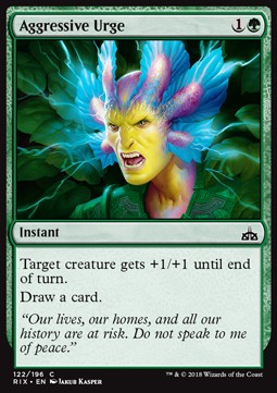 Aggressive Urge - Rivals of Ixalan (Common) [RIX-122]