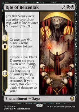 Rite of Belzenlok - Dominaria (Rare) [DOM-102]