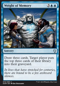 Weight of Memory - Dominaria (Uncommon) [DOM-74]