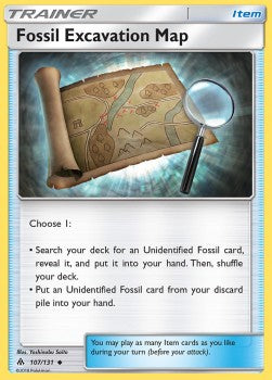 Fossil Excavation Map - Forbidden Light (Uncommon) [FLI-107]