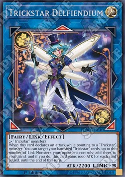Trickstar Delfiendium - Flames of Destruction (Rare) [FLOD-040]