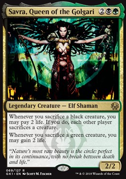 Savra, Queen of the Golgari - Guilds of Ravnica: Guild Kits (Rare) [GK1-69]