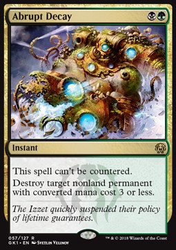 Abrupt Decay - Guilds of Ravnica: Guild Kits (Rare) [GK1-57]