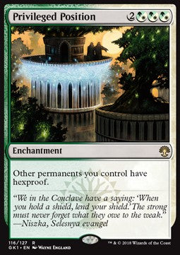Privileged Position - Guilds of Ravnica: Guild Kits (Rare) [GK1-116]