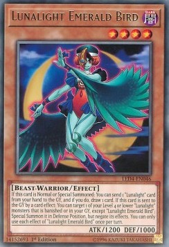 Lunalight Emerald Bird - Legendary Duelists: Sisters of the Rose (Rare) [LED4-046]