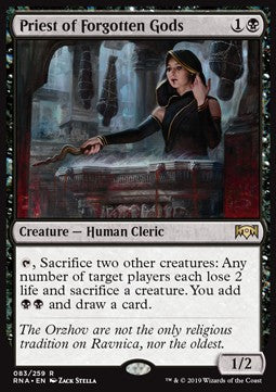 Priest of Forgotten Gods - Ravnica Allegiance (Rare) [RNA-83]