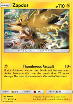 Zapdos - Team Up (Holo Rare) [TEU-40]