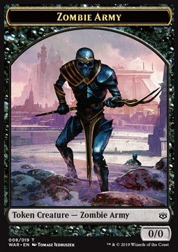 Zombie Army Token (Black 0/0) (V.1)
