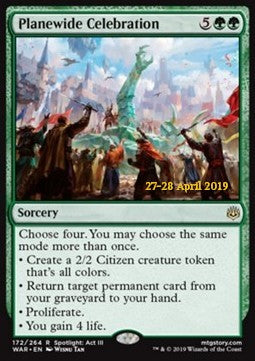 Planewide Celebration - War of the Spark: Extras (Rare) [XWAR-172]