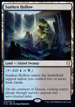 Sunken Hollow - Commander 2019 (Rare) [C19-278]