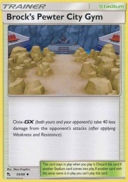 Brock's Pewter City Gym - Hidden Fates (Uncommon) [HIF-54]