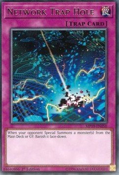 Network Trap Hole - 2019 Gold Sarcophagus Tin Mega Pack (Rare) [MP19-050]