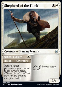 Shepherd of the Flock // Usher to Safety - Throne of Eldraine (Uncommon) [ELD-28]