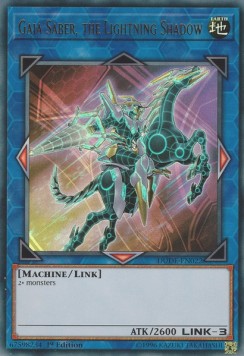 Gaia Saber, the Lightning Shadow - Duel Devastator (Ultra Rare) [DUDE-022]