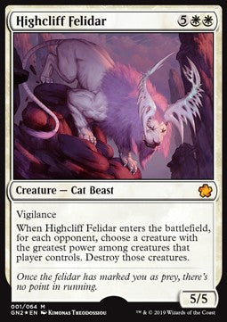 Highcliff Felidar - Game Night 2019 (Mythic) [GN2-1]