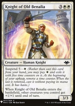 Knight of Old Benalia - Mystery Booster (Common) [MYS-17]