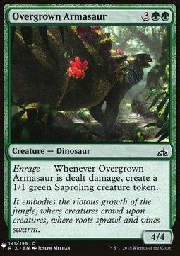 Overgrown Armasaur - Mystery Booster (Common) [MYS-141]