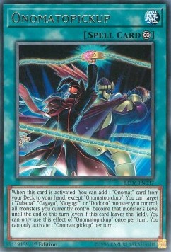 Onomatopickup - Legendary Duelists: Magical Hero (Rare) [LED6-037]
