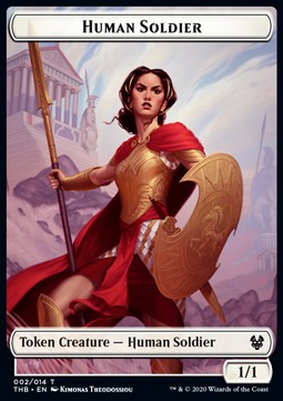 Human Soldier Token (White 1/1)