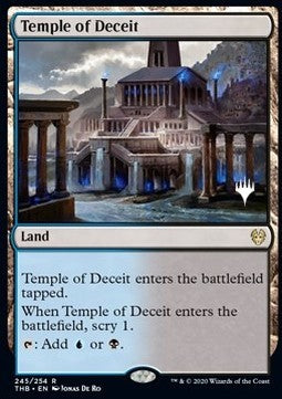 Temple of Deceit (V.1) - Theros Beyond Death: Promos (Rare) [PTHB-245]