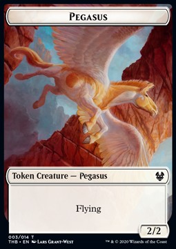 Pegasus Token (W 2/2) // Human Soldier Token (W 1/1) - Theros Beyond Death: Extras (Token) [XTHB-T 03/02]