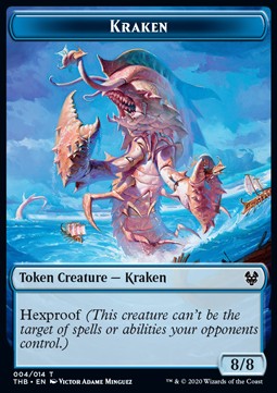 Kraken Token (U 8/8) // Human Soldier Token (W 1/1) - Theros Beyond Death: Extras (Token) [XTHB-T 04/02]