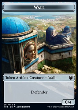 Wall Token (A 0/4) // Human Soldier Token (W 1/1) - Theros Beyond Death: Extras (Token) [XTHB-T 14/02]