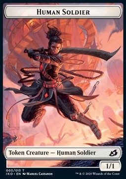 Human Soldier Token (White 1/1) (V.1)