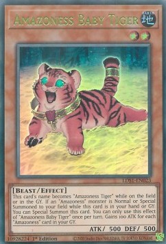 Amazoness Baby Tiger (V.2 - Ultra Rare) - Legendary Duelists: Season 1 (Ultra Rare) [LDS1-023]