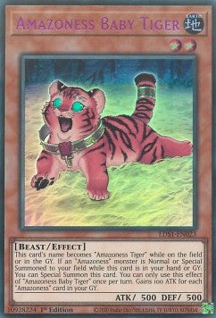 Amazoness Baby Tiger (V.3 - Ultra Rare) - Legendary Duelists: Season 1 (Ultra Rare) [LDS1-023]